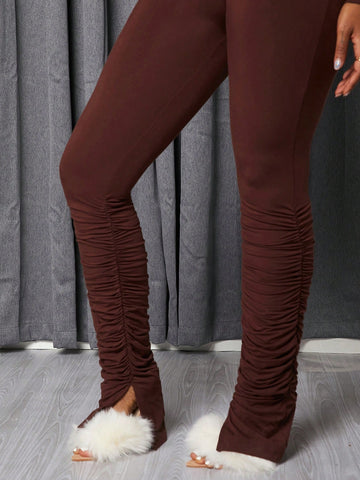 Solid Color Long Sleeve Jumpsuit