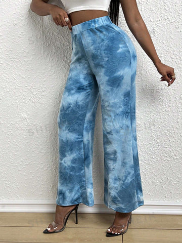 Slayr Tie Dye Flare Leg Sweatpants