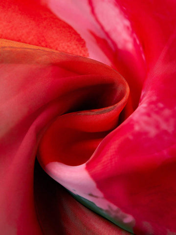 Valentine's Day Tie Dye Halter Top & Tiered Ruffle Skirt 2-Piece Set