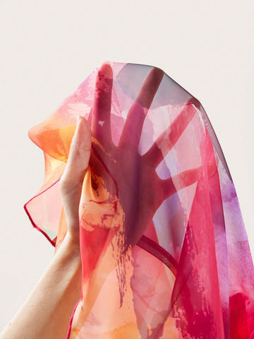 Valentine's Day Tie Dye Halter Top & Tiered Ruffle Skirt 2-Piece Set