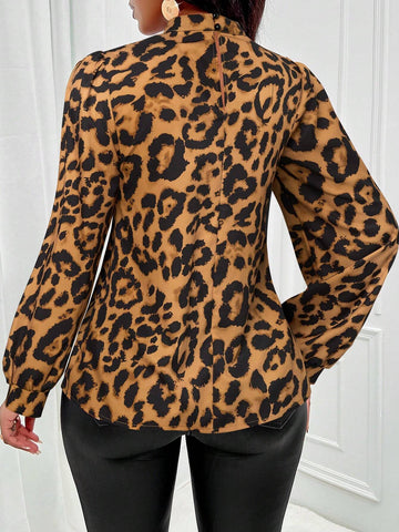 Slayr Women Leopard Print Slim Fit Casual Shirt, Stylish For Everyday Wear