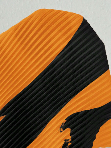 Women Pleated Fabric Apricot Color Short Jumpsuit