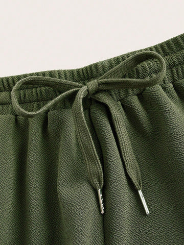 Women Solid Color Sleeveless Vest And Tapered Casual Pants Two-Piece Set