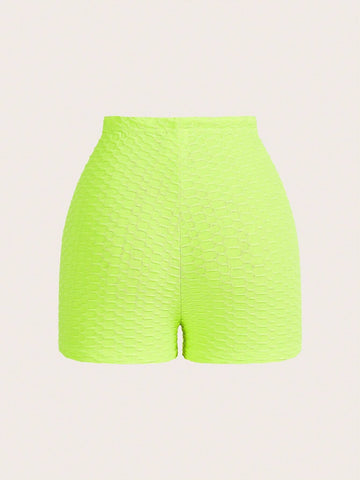 Women Summer Solid Color Texture Vest & Shorts Set