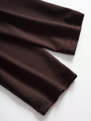 Women's Backless Ruffle Detail Solid Color Bodycon Romper Shorts