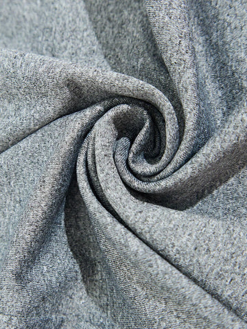 Women's Basic Sports Jumpsuit Unitard, Casual And Simple, Round Neck And Zipper Design, Sleeveless, , Knitted And Elastic Material, Flower Gray