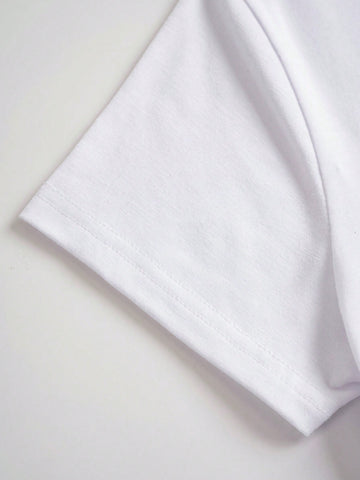 Women's Cartoon Pattern Short Sleeve T-Shirt And Cycling Shorts Summer Two Piece Outfits