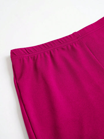 Women's Cartoon Pattern Short Sleeve T-Shirt And Cycling Shorts Summer Two Piece Outfits