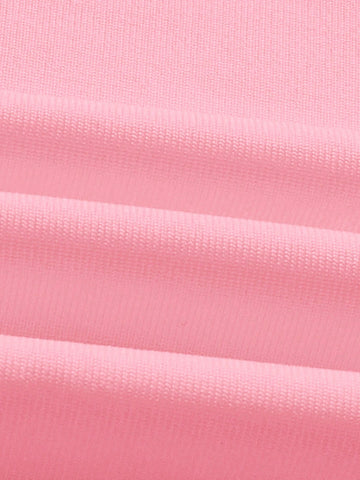 Women's Casual And Versatile Sleeveless Bodycon Dress In Pink For Summer