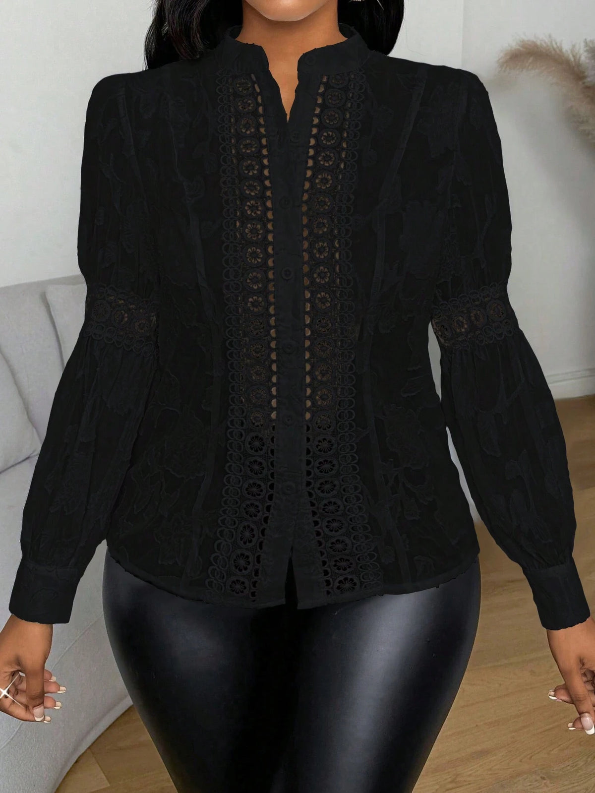 Clasi Women's Chiffon Colorblock Elegant Casual Vacation Blouse