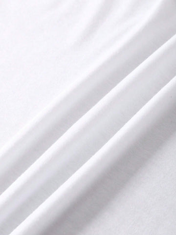 Women's Lip & Letter Print Short Sleeve T-Shirt And Shorts 2pcs Set