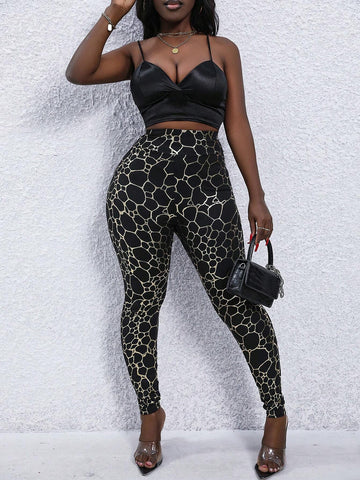 Slayr Women's Random Printed Leggings