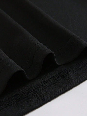 Slayr Women's Short-Sleeved T-Shirt With Printed Slogan And Heart Crew Neck Top