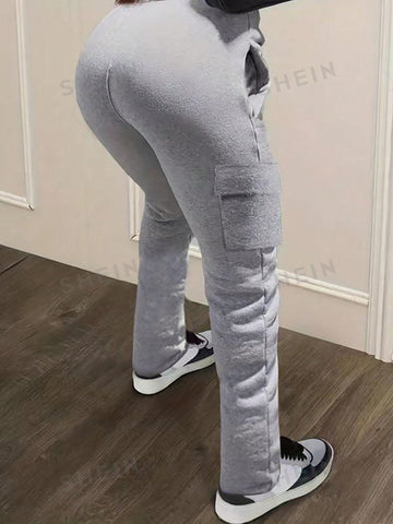 Slayr Women's Side Pocket Stacked Sweatpants