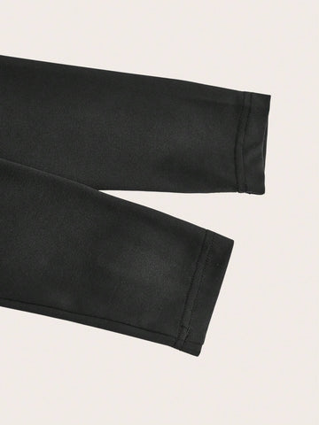 Women's Simple Casual Turtleneck Long Sleeve Cross Pattern Jumpsuit, Spring Autumn