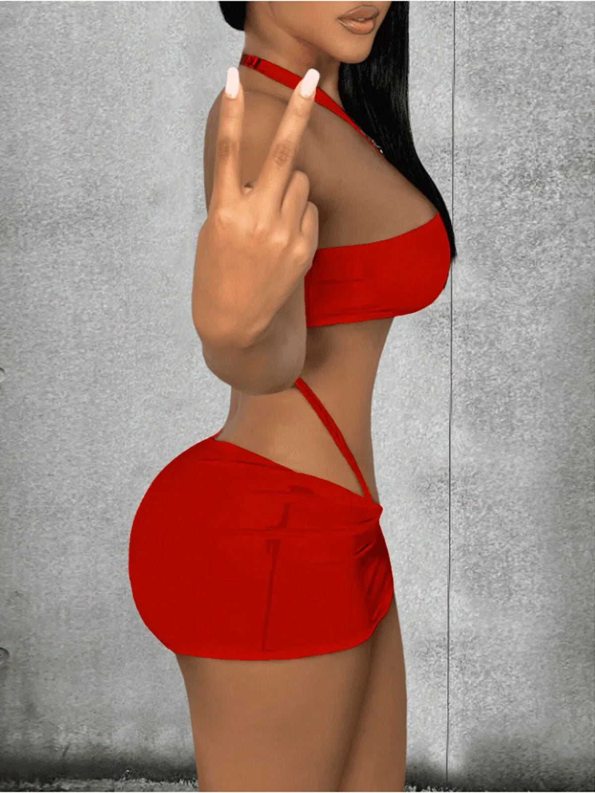 Women's Summer Sexy Solid Color Off-Shoulder Sleeveless Crop Top And Bodycon Mini Skirt Set