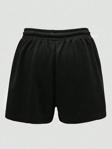 Slayr Women's Trendy Letter Print Shorts