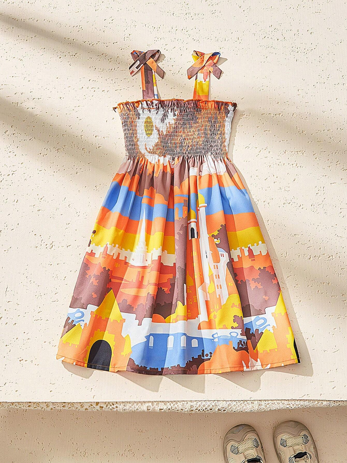 Sleeveless Floral Print Slit Dress, Flattering & Sweet For Beach / Daily Wear