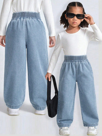 Streecool Kids Girls' Minimalist Ditsy Floral Back Pocket Skinny Flared Jeans