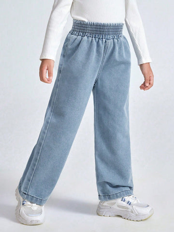 Streecool Kids Girls' Minimalist Ditsy Floral Back Pocket Skinny Flared Jeans