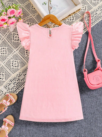 Streecool Kids Young Girl Lovely Princess Print Tulle Dress
