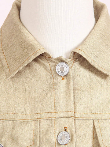 Streecool Kids Young Girls Solid Color Simple Daily Dress