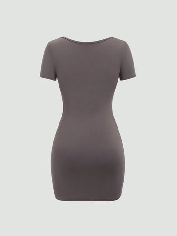 French Style Sexy And Elegant Bodycon Bandage Slim Fit Clubwear Dress For Women