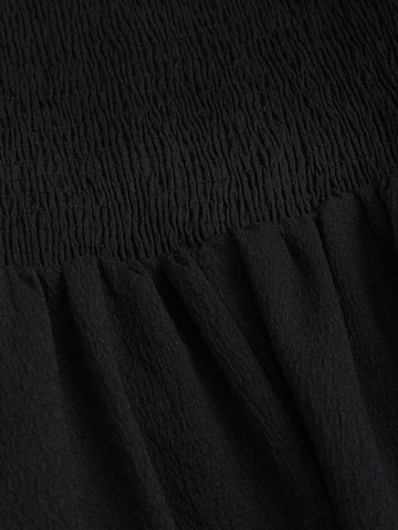 Women's Retro Square Neck French Style Long Sleeve Slimming Cinched Waist Jacquard Patchwork Romantic Sweet Casual Fashionable Dress