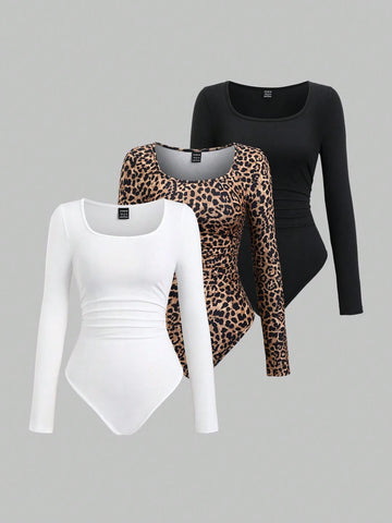 Y2K Style Casual Square Collar Sexy Matching Top