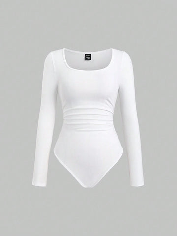 Y2K Style Casual Square Collar Sexy Matching Top
