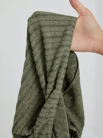 Autumn And Winter Women's Knitted Slim Top + Wide Leg Pants Casual And Comfortable Home Dark Gray Two-Piece Set