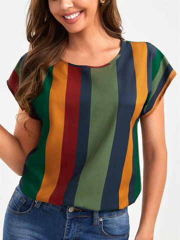 Tall Striped Print Top