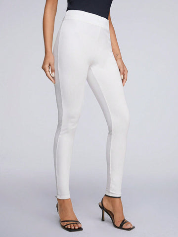 Tall Women's Ribbed Knit Long High Waisted Leggings