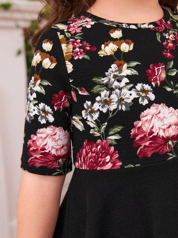 Toddler Girls Floral Print Dress