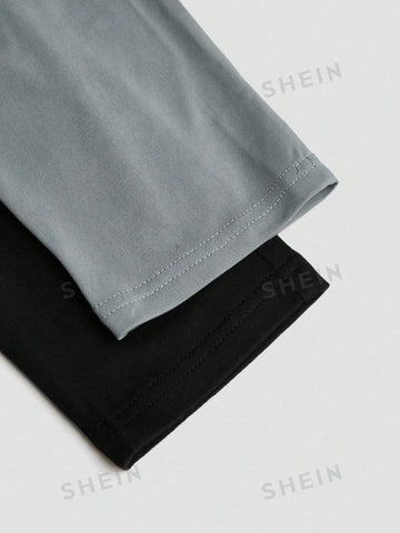 2pcs Women's Solid Color Tank Top And Leggings Set