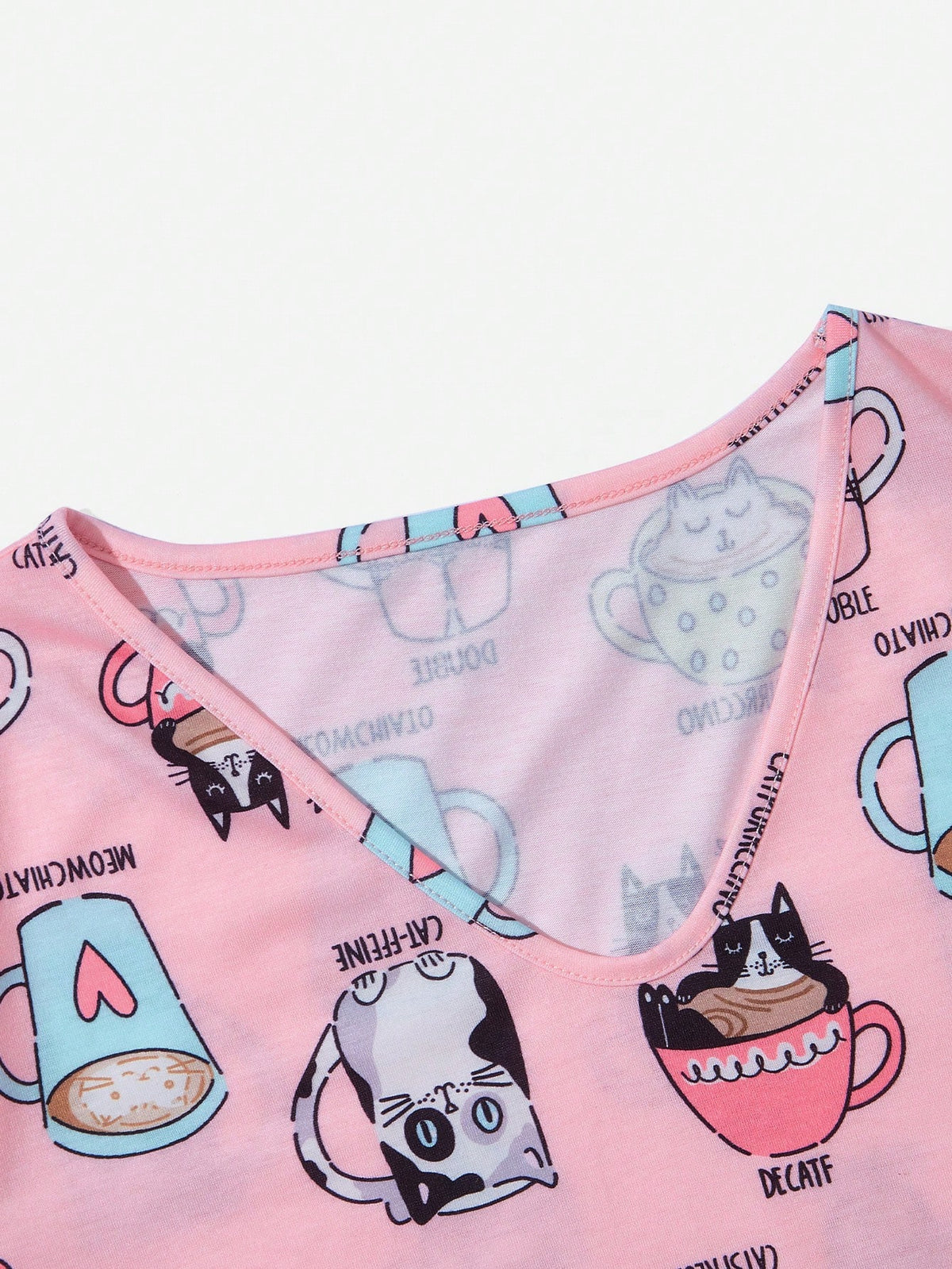 Cartoon Graphic Tee & Pants