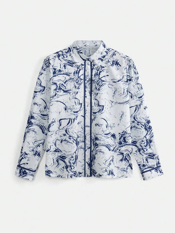 Unity Fashionable Tie-Dye Printed Shirt, Spring & Fall