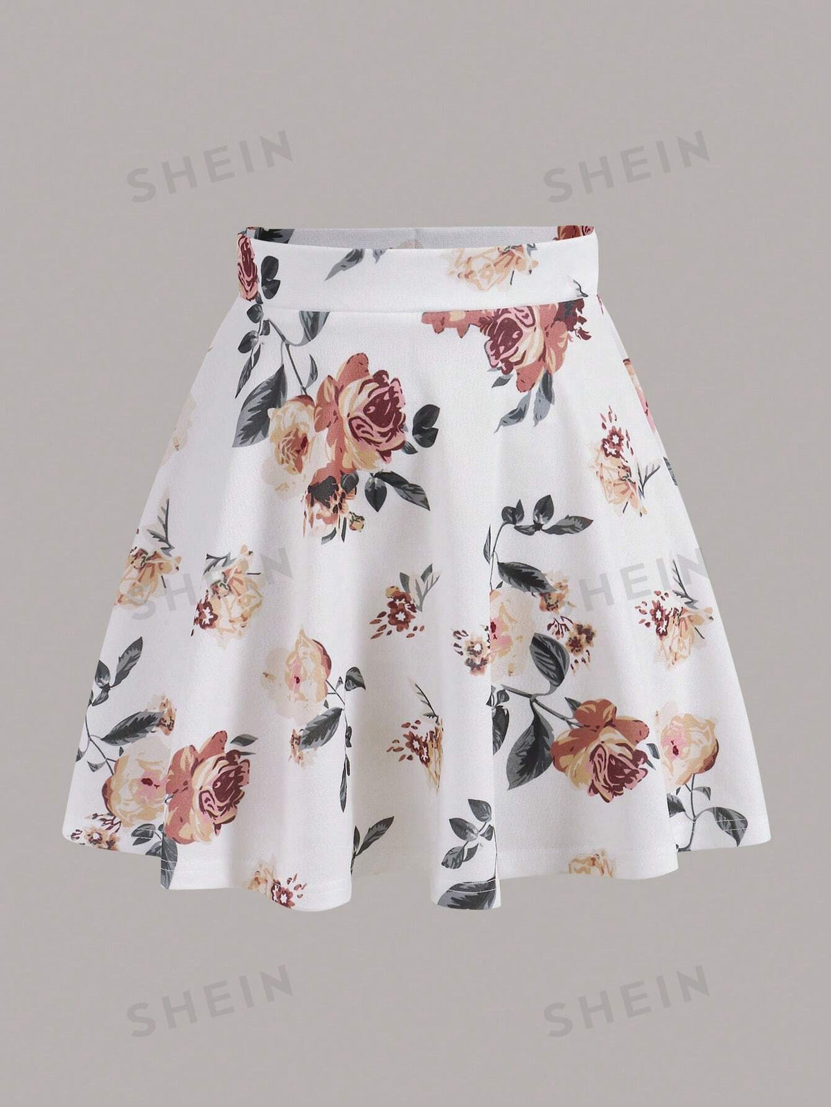 Unity Floral Print Flare Skirt