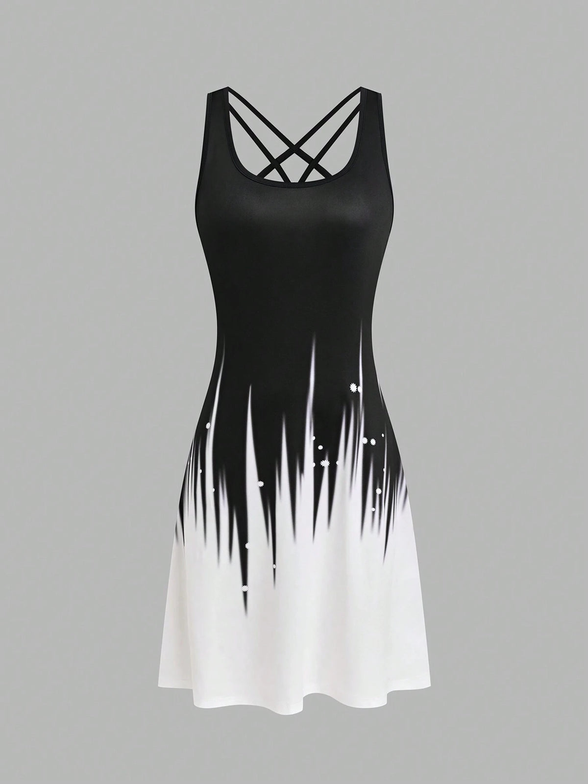 Patterned Knit Dress For Women