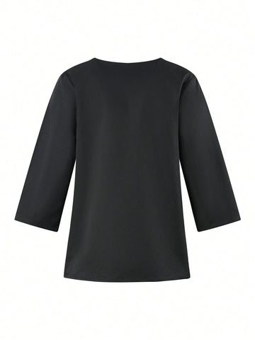 Unity Women Solid Button Front Blouse