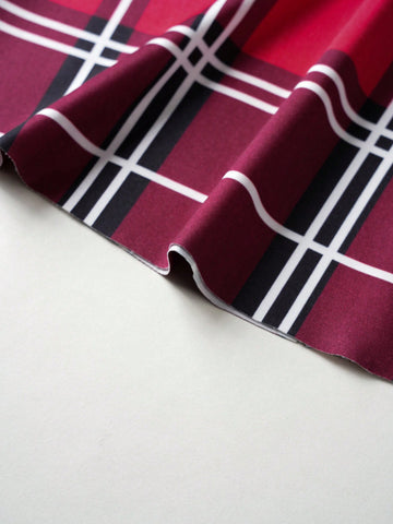 Unity Women's Plaid Cross Tie Waist Skirt