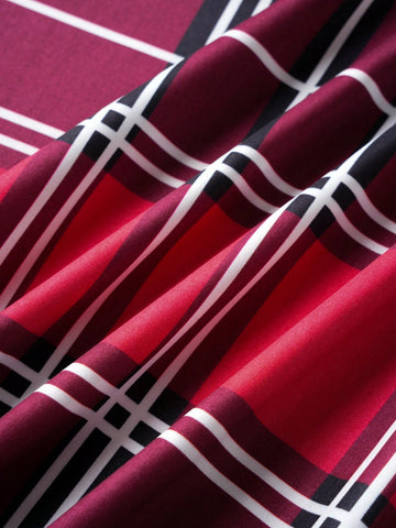 Unity Women's Plaid Cross Tie Waist Skirt