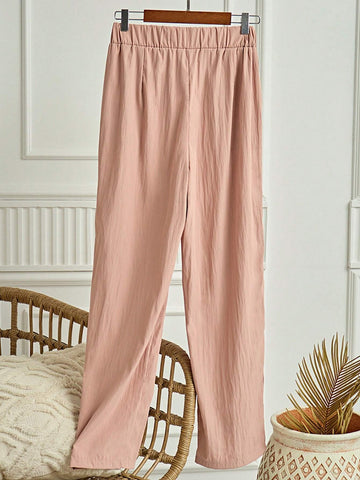 Unity Women's Solid Simple Casual Loose Pants