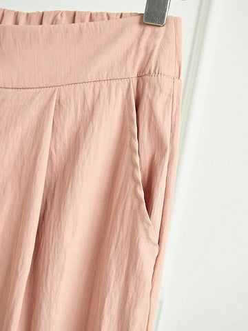 Unity Women's Solid Simple Casual Loose Pants