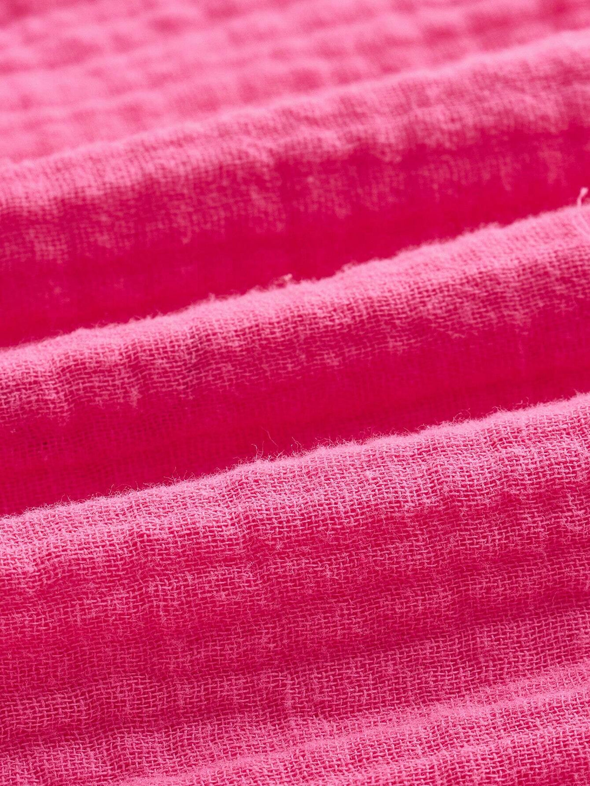 Unity Women's Summer Solid Color Round Neck Ruffle Hem Blouse