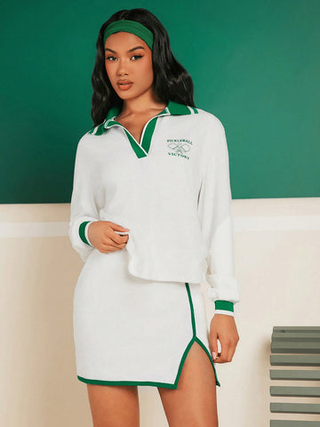 Pickle Basic  Thigh Highs With T-SHIRT AND SKIRT SET