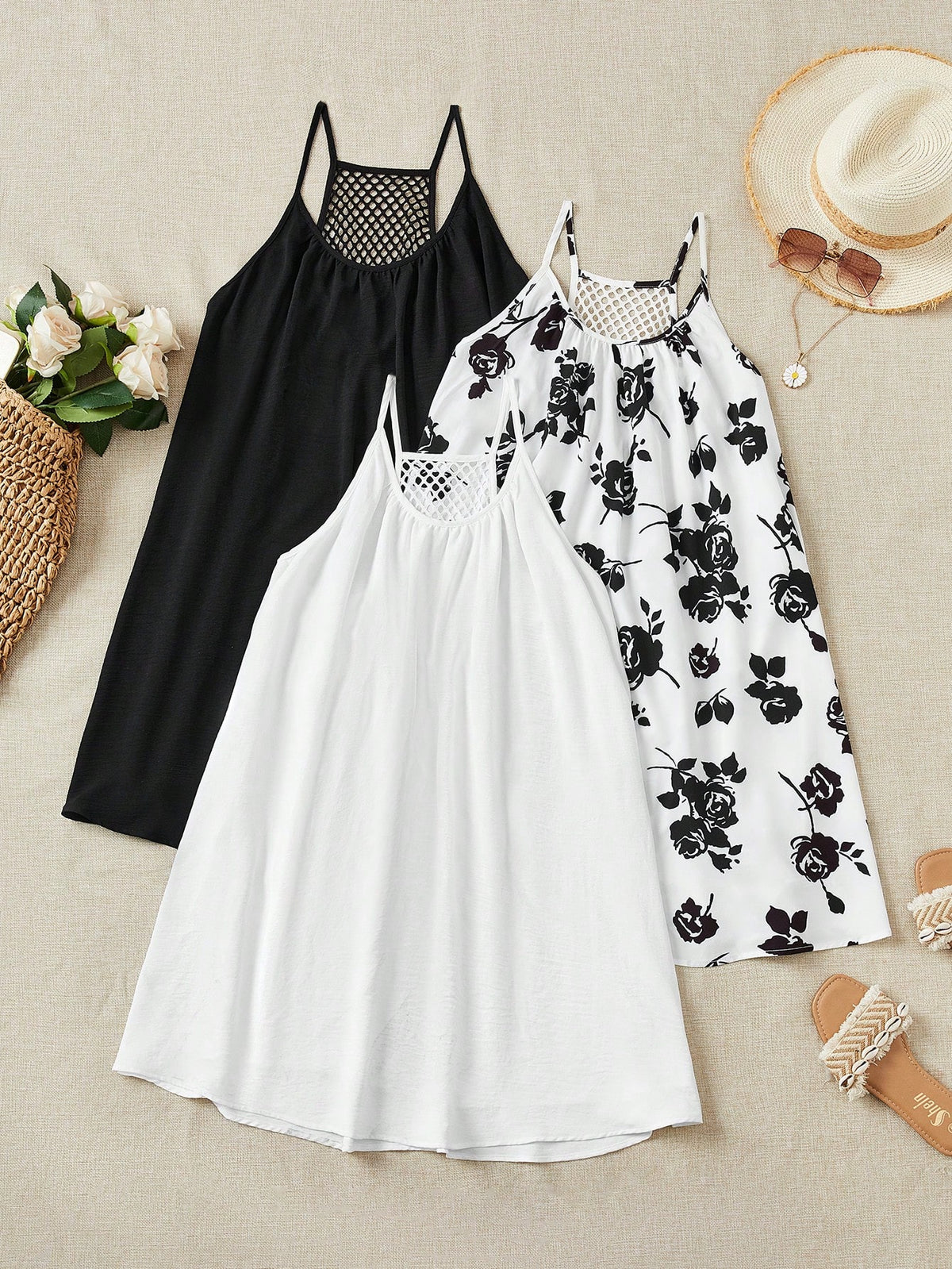 3pcs Women's Holiday Dresses