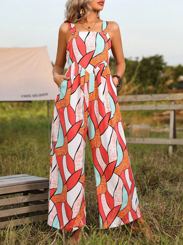 Random Printed Jumpsuit