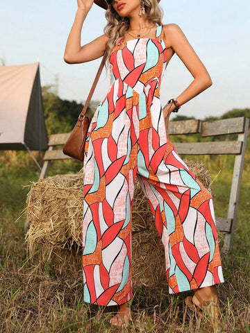 Random Printed Jumpsuit