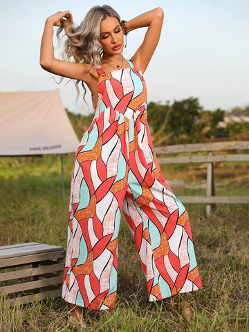 Random Printed Jumpsuit